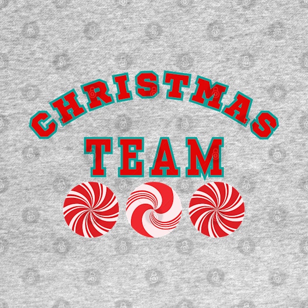 CHRISTMAS Team. Sport Some Peppermint Xmas Style by SwagOMart